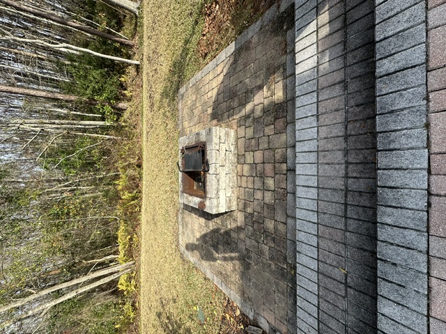 Before exterior cleaning: Brick Paver Cleaning in Eagle Harbor