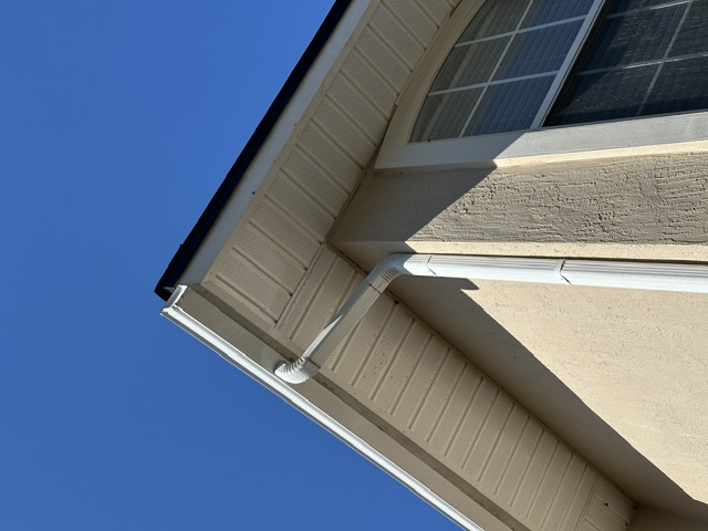 After exterior cleaning: Soffit Soft Wash @ Sharon's