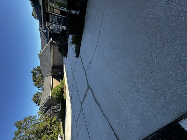After exterior cleaning: Huge shared driveway cleaning for my neighbors!