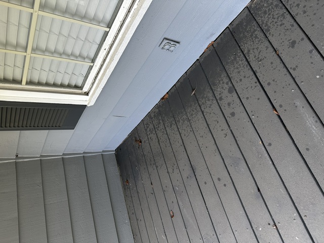 Before exterior cleaning: Deck Cleaning @ Lucy's
